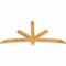 Ekena Millwork Alberta Rough Sawn Timber Gable Bracket, Western Red Cedar, 72"W x 36"H x 2"D x 4"F, 12/12 Pitch GBW072X36X0204ALB00RWR - alternate 4